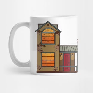 House with a Red Door Mug